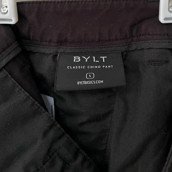 BYLT Men’s The Classic Chino Pant in Black - Picture 7 of 7